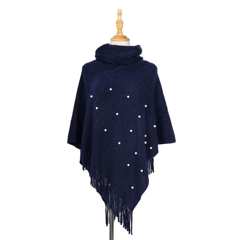 strikket poncho